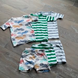 Hanna Andersson Shorty Pajamas set of 3 size 3T